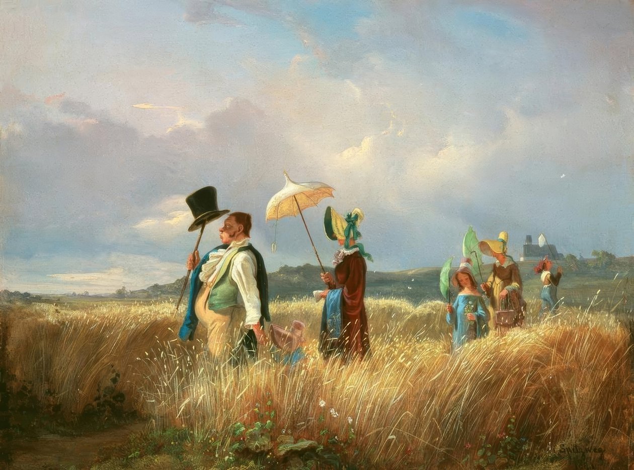 A vasárnapi séta alkotó: Carl Spitzweg