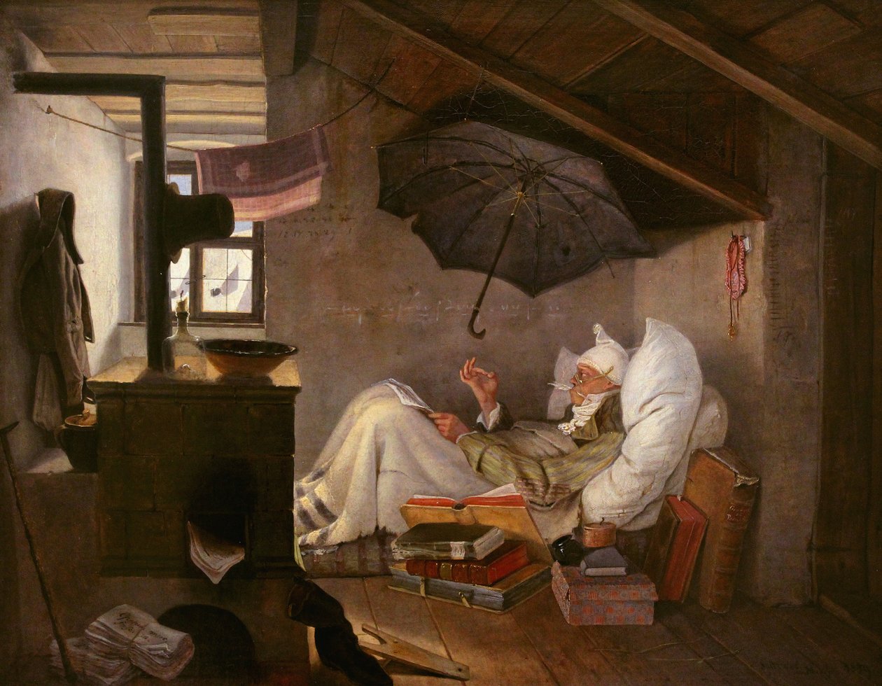 Szegény költő alkotó: Carl Spitzweg
