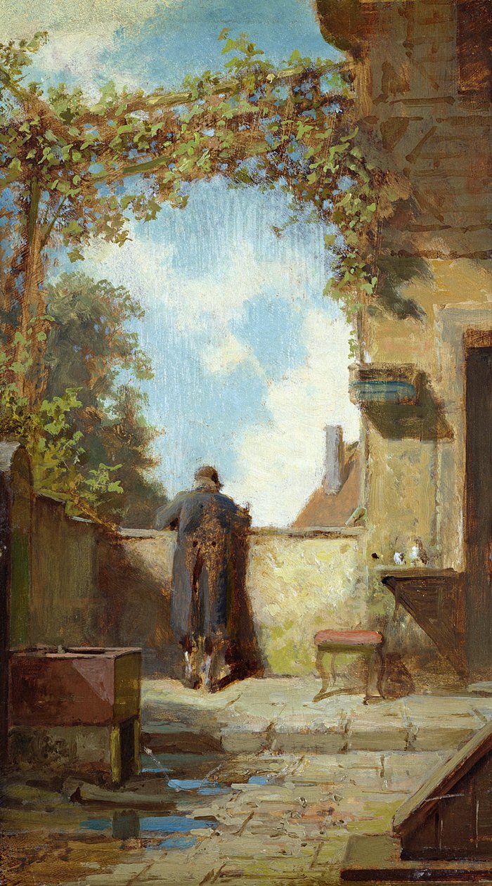 Öreg a teraszon alkotó: Carl Spitzweg