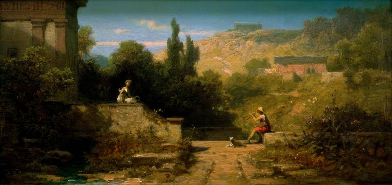 Schalmei fújó pásztor alkotó: Carl Spitzweg