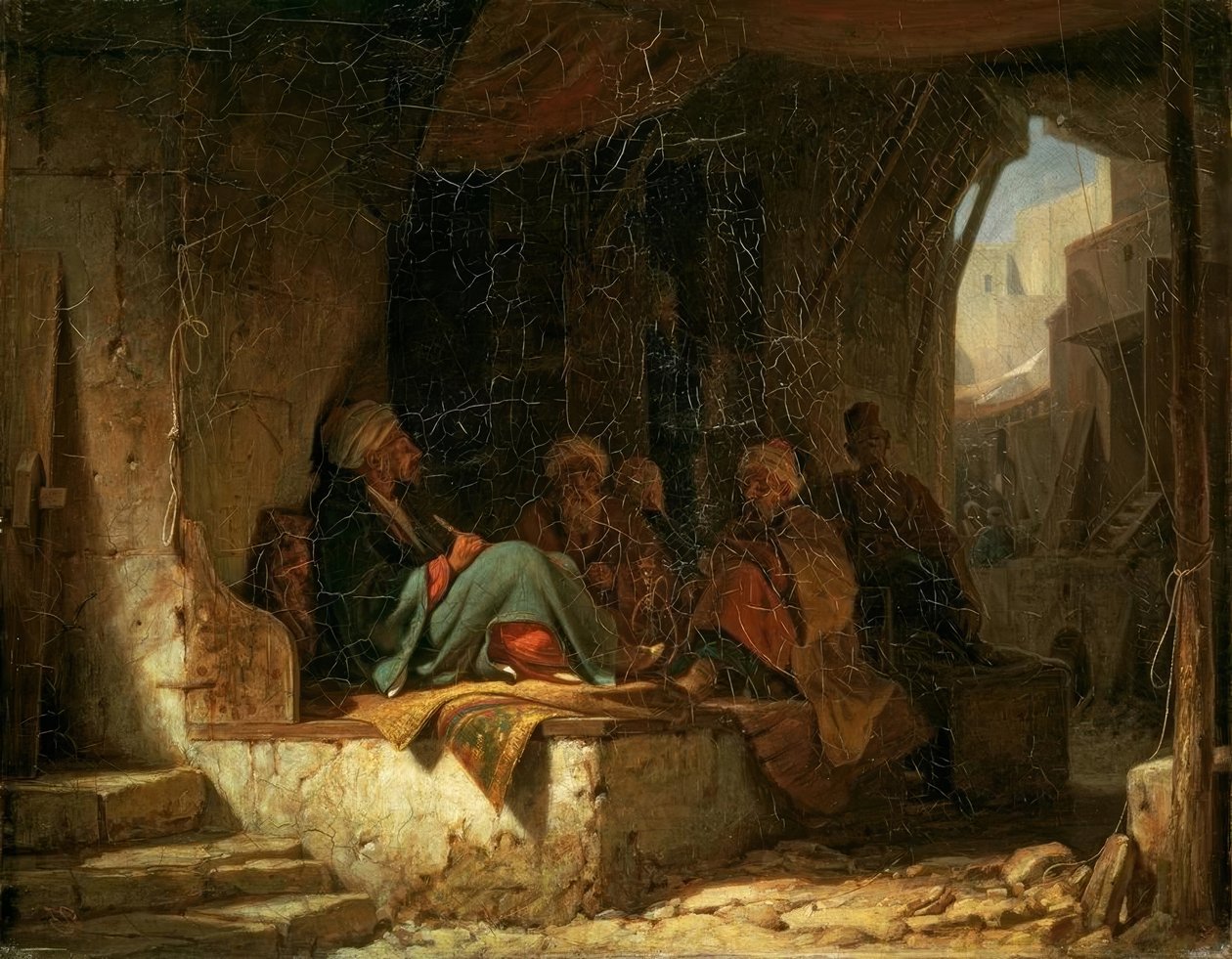 török ​​kávéház alkotó: Carl Spitzweg