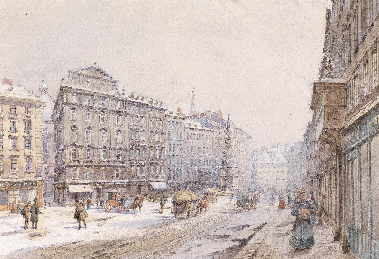 Az árok Bécsben alkotó: Carl Wenzel Zajicek