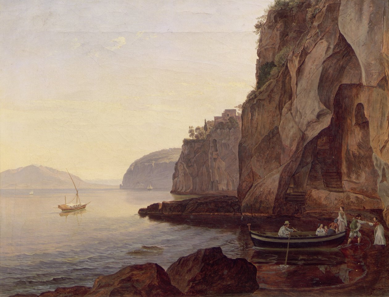 Cocumella Sorrento mellett, 1827 alkotó: Carl Wilhelm Goetzloff