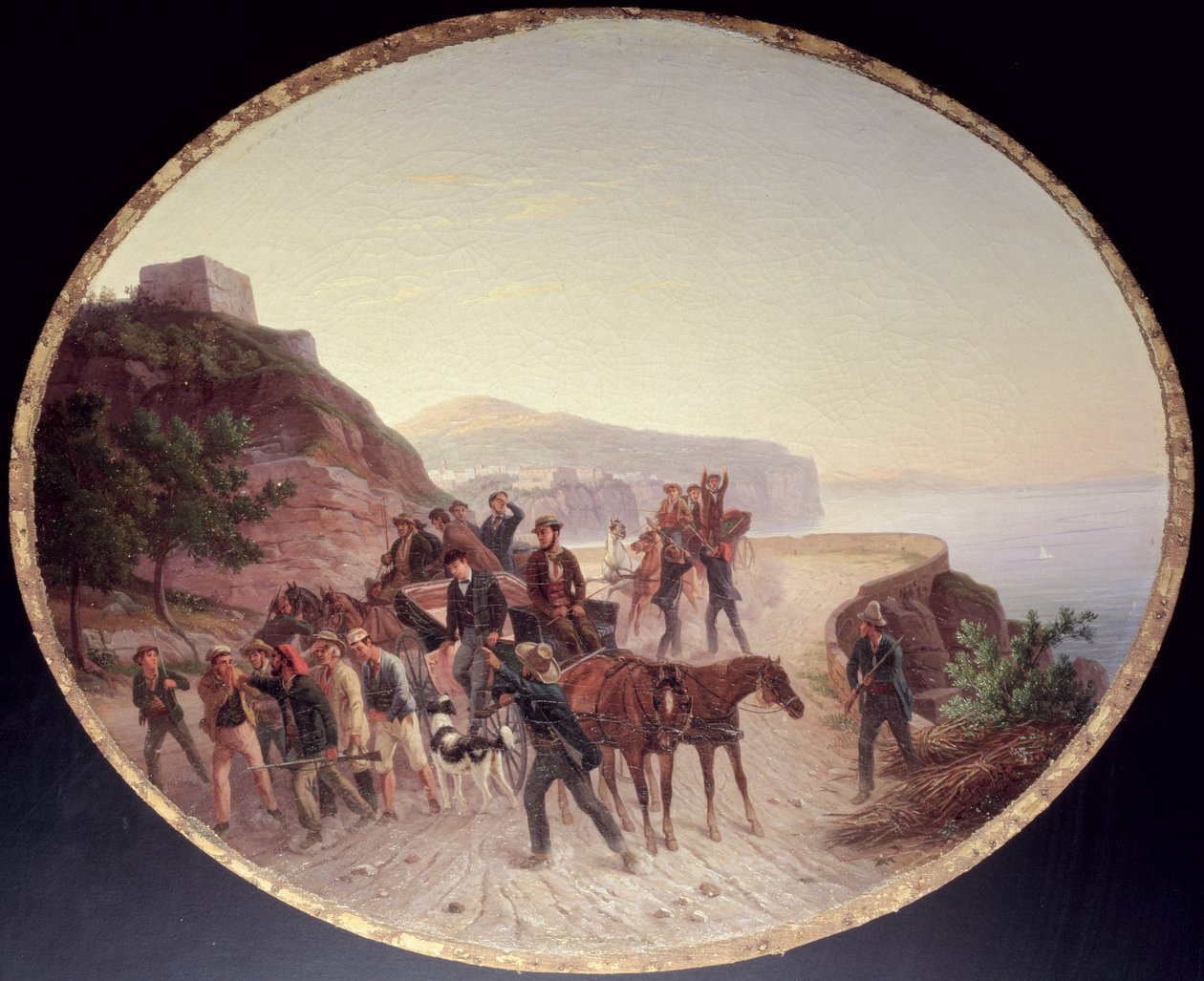 Guido Edmondo elfogása, 1864 körül (olaj, vászon, fa) alkotó: Carl Wilhelm Goetzloff