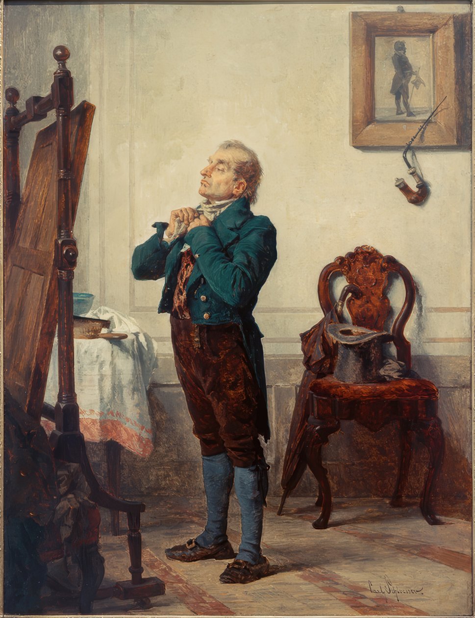 Úr a tükör előtt alkotó: Carl Bernhard Schlösser
