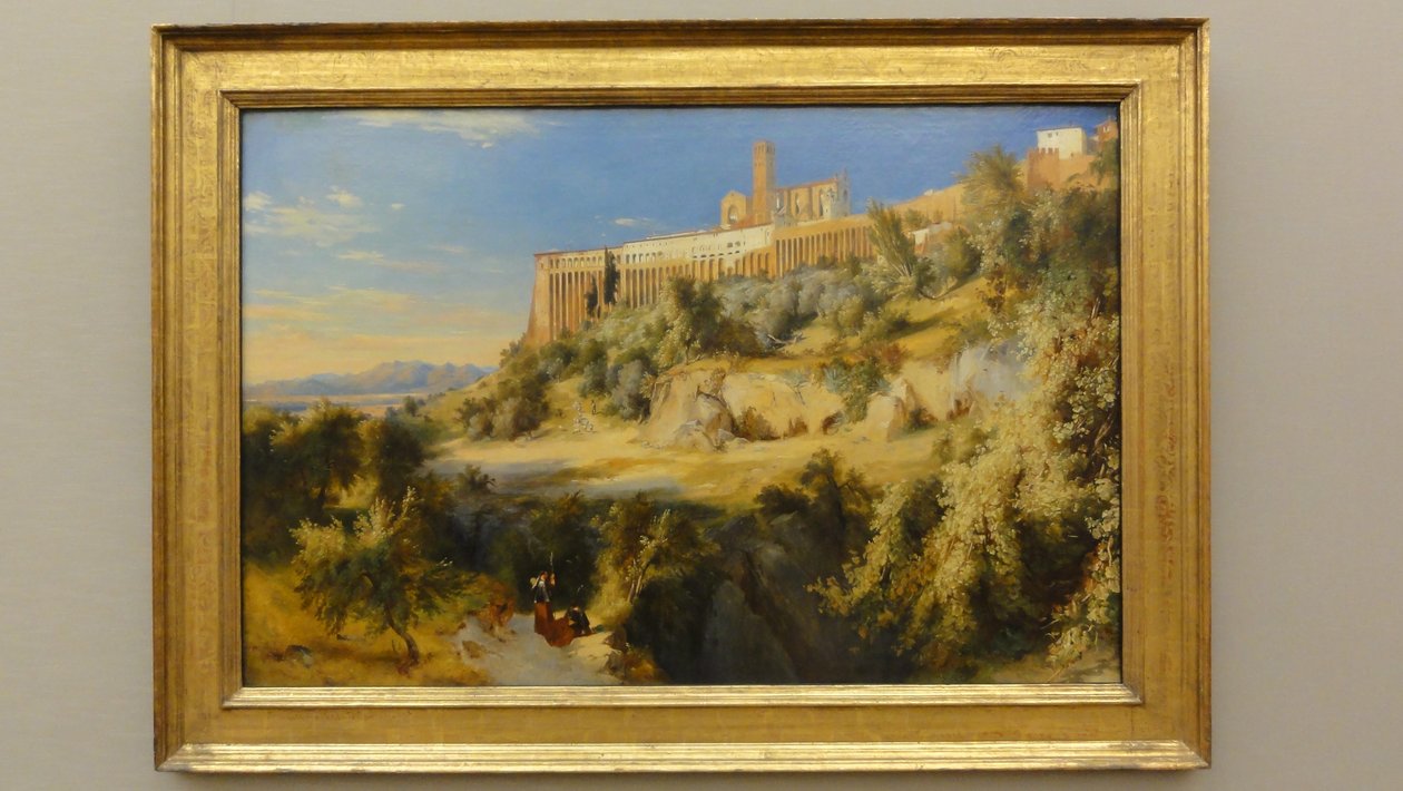 Német: Blick auf Assisi Assisi látképe alkotó: Carl Blechen
