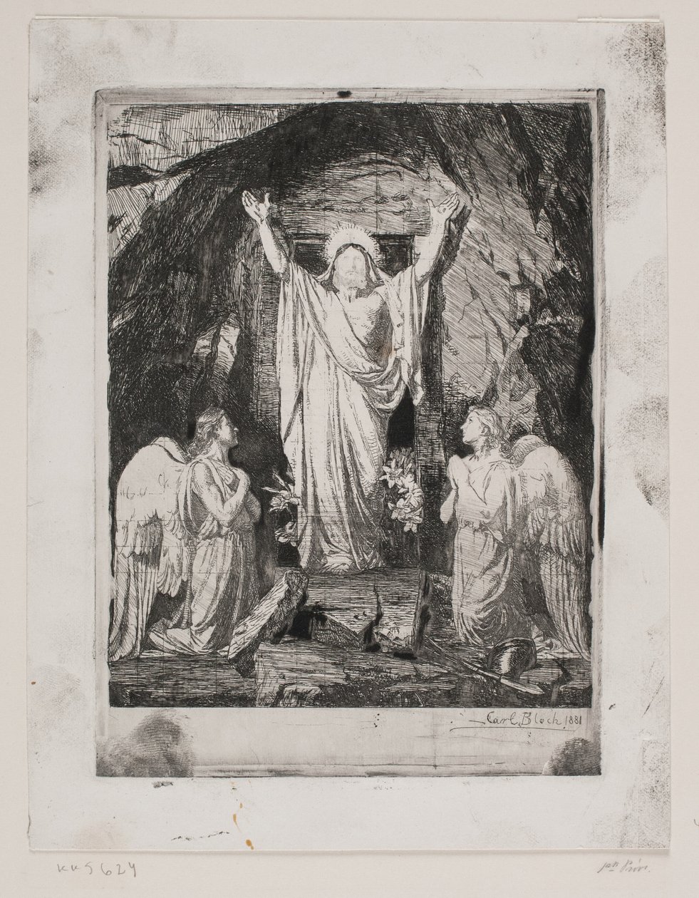 Krisztus feltámadása alkotó: Carl Bloch