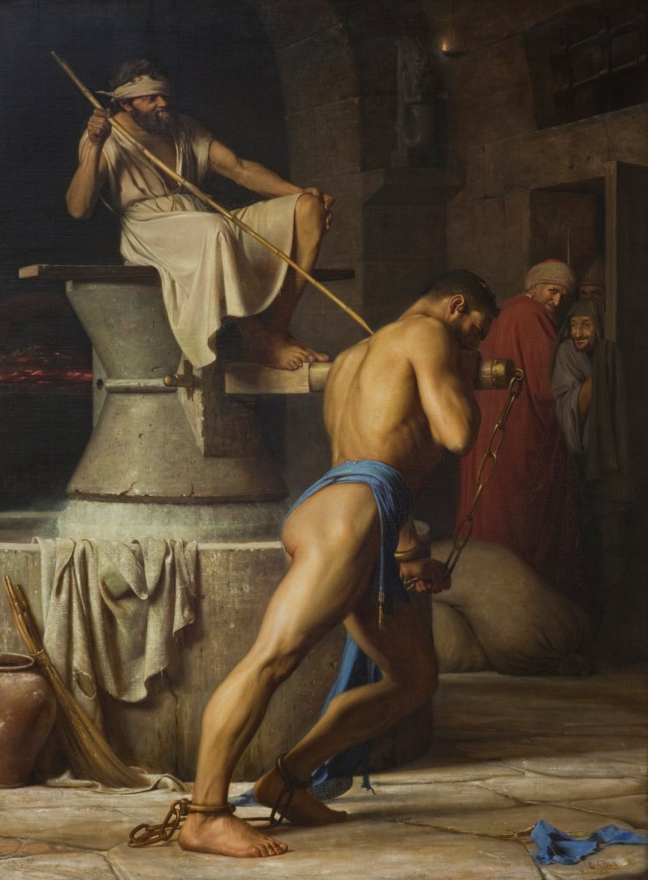 Sámson és a filiszteusok alkotó: Carl Bloch
