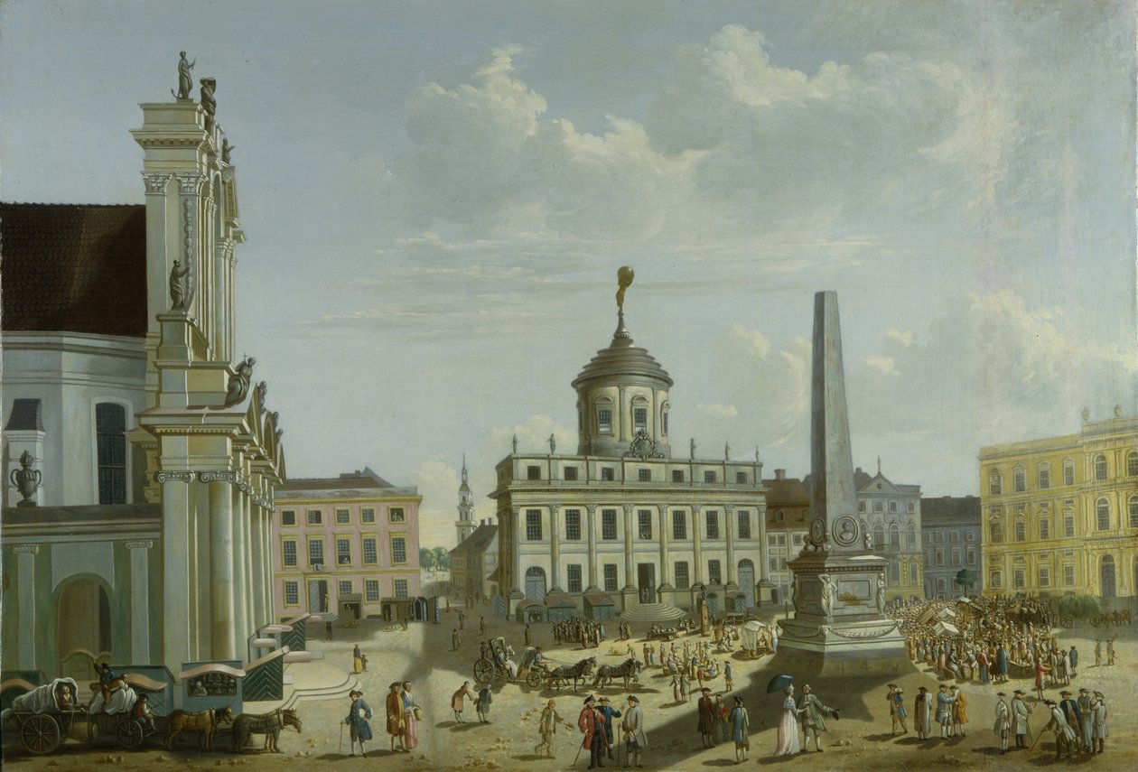 A városháza látképe, 1772 alkotó: Carl Christian Baron