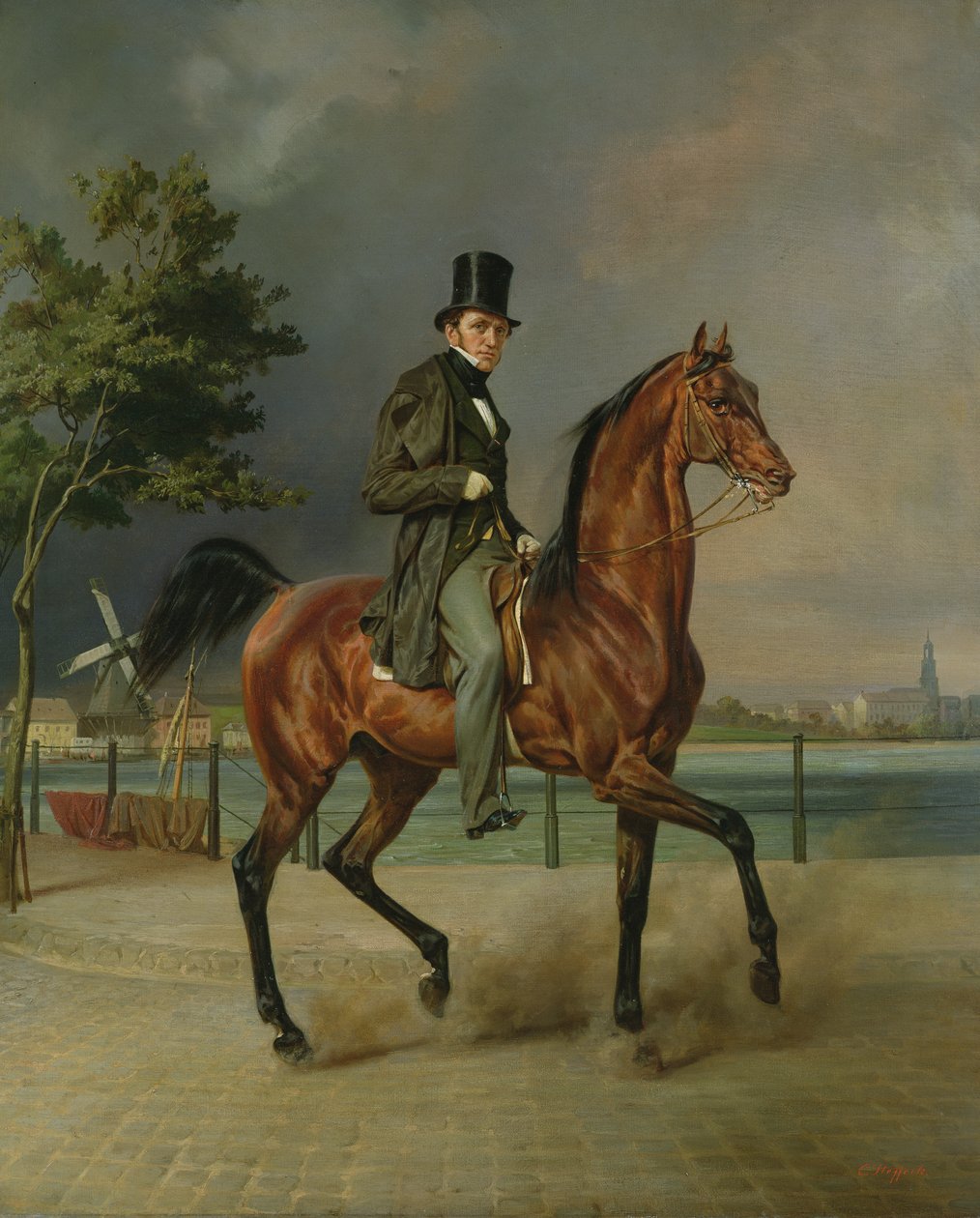 Az üzletember, Carl August Staegemann (1803-64) alkotó: Carl Constantin Steffeck