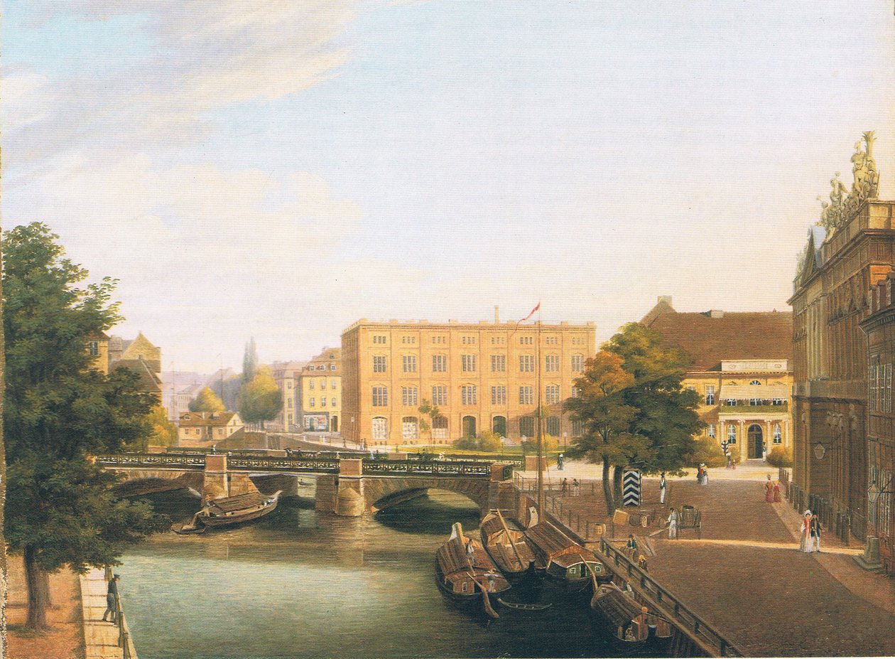 Királyi Építőipari Iskola a berlini Schlossbrückével alkotó: Carl Daniel Freydanck
