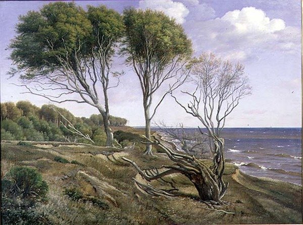 Tengerparti táj alkotó: Carl Frederick Aagaard