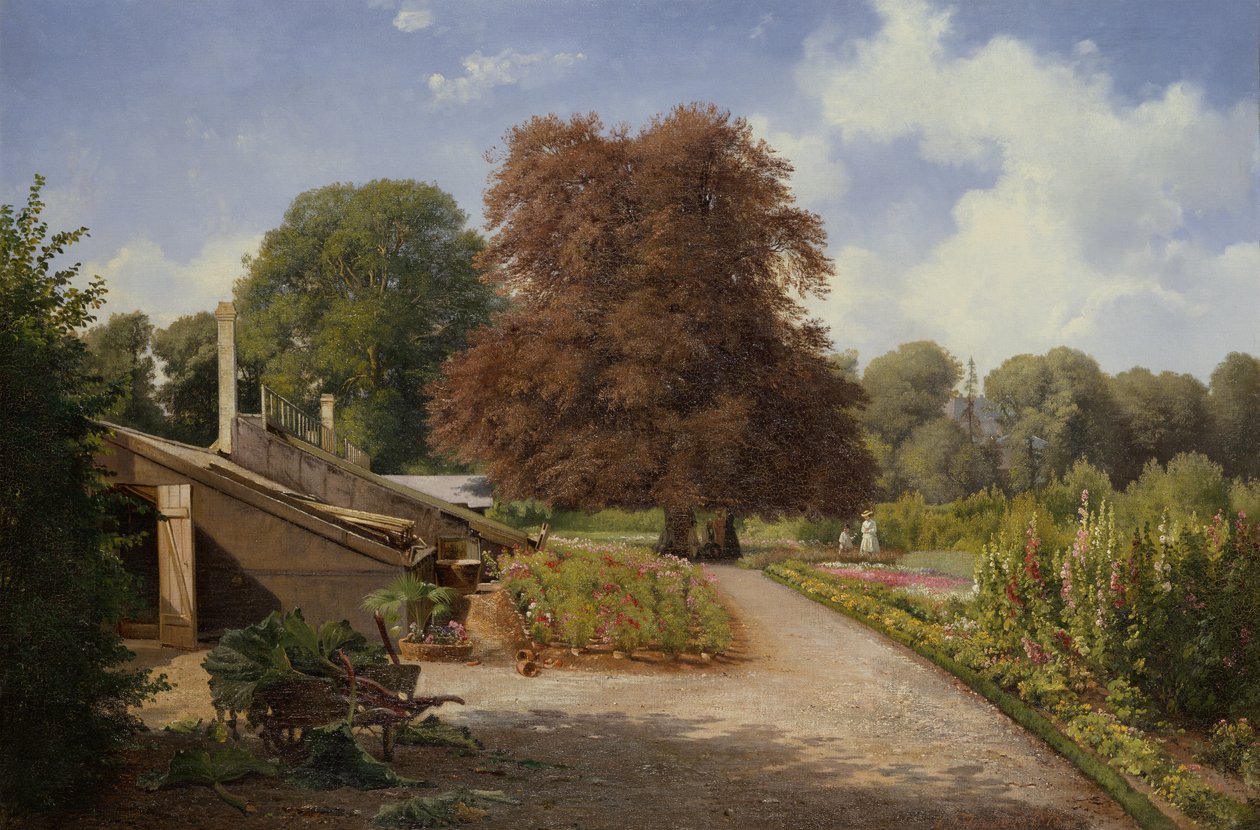 A kertben (olaj, vászon) alkotó: Carl Frederick Aagaard