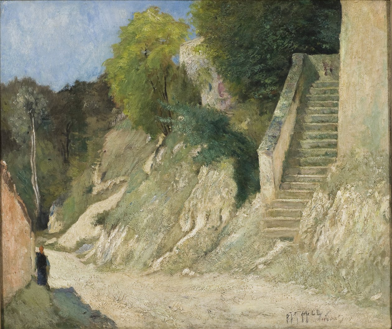 Meredek emelkedés Montigny-sur-Loingban, 1876 alkotó: Carl Fredrik Hill