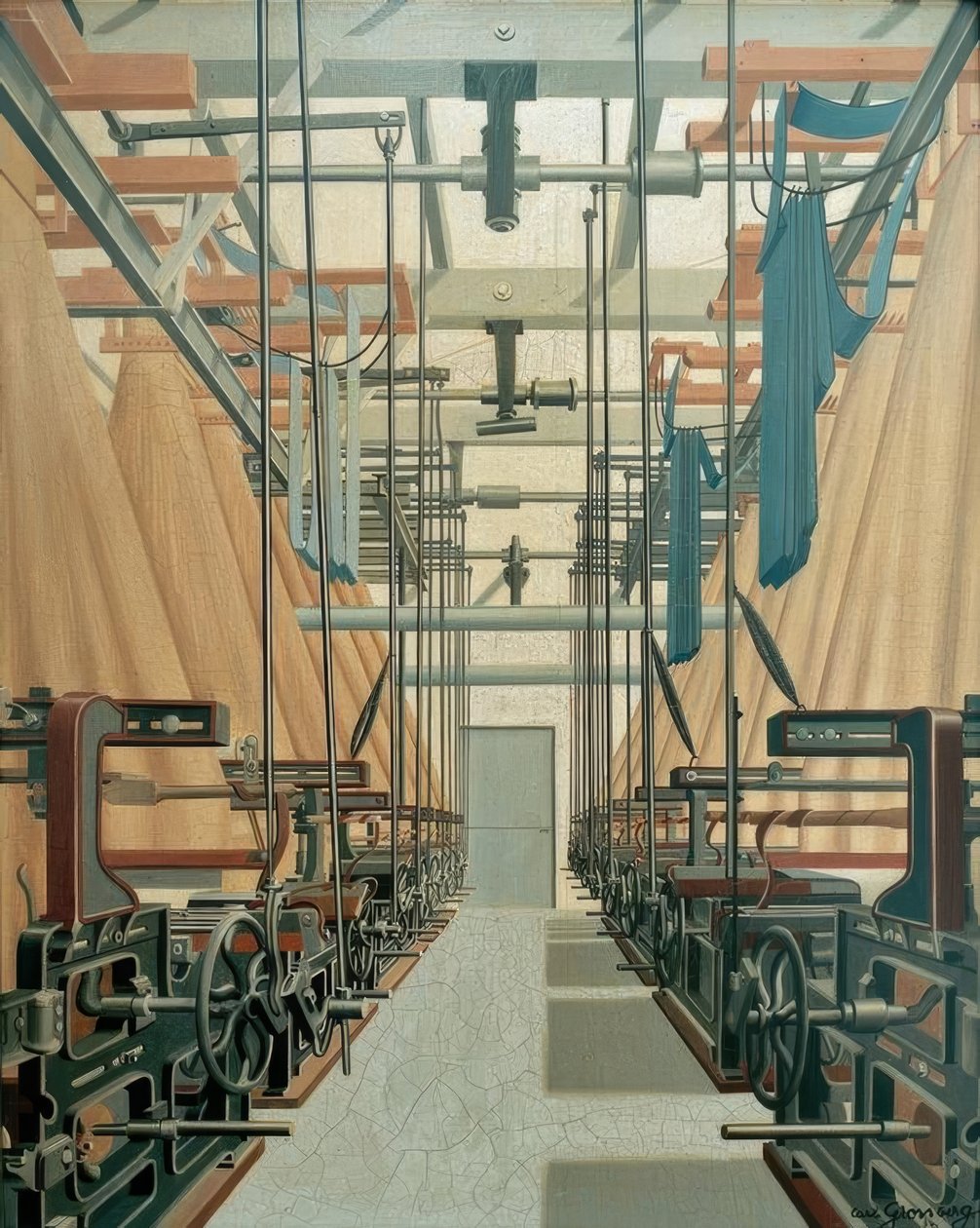 Jacquard szövés alkotó: Carl Grossberg