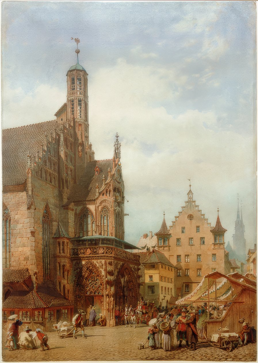 A Frauenkirche Nürnbergben alkotó: Carl Haag