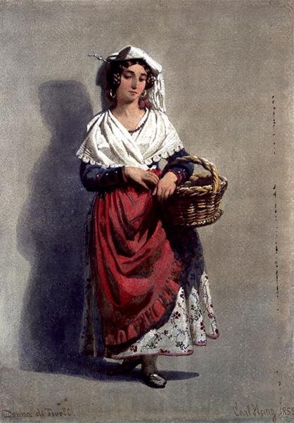 "Tivoli nő" alkotó: Carl Haag