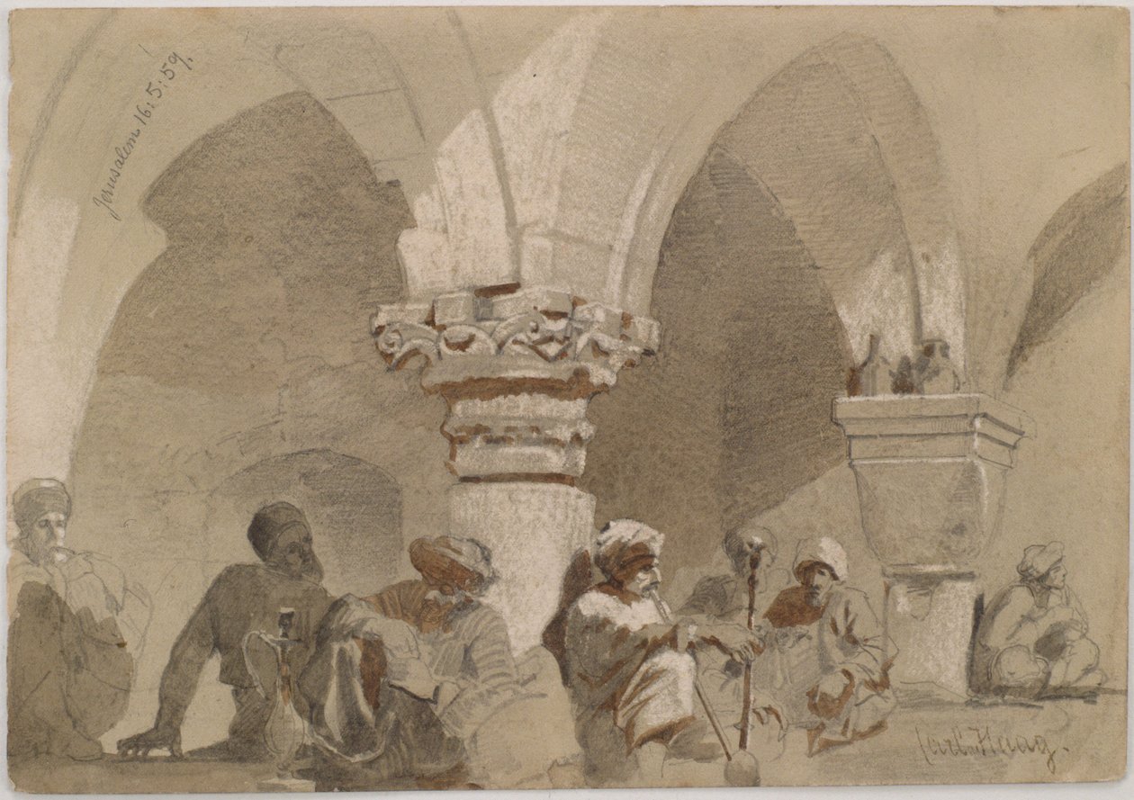 Pipe Smokers, Jeruzsálem alkotó: Carl Haag
