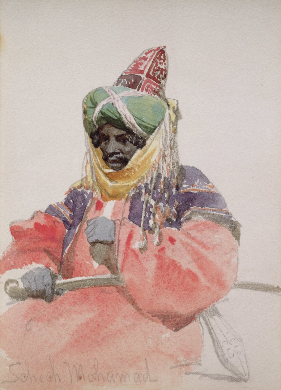 Egy arab portréja alkotó: Carl Haag