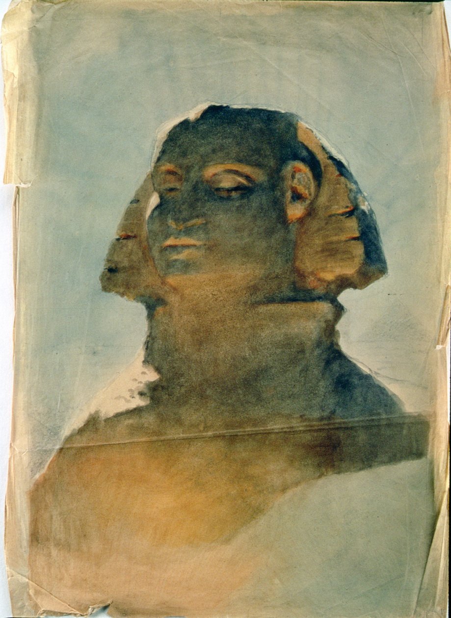 Szfinx Gízában alkotó: Carl Haag