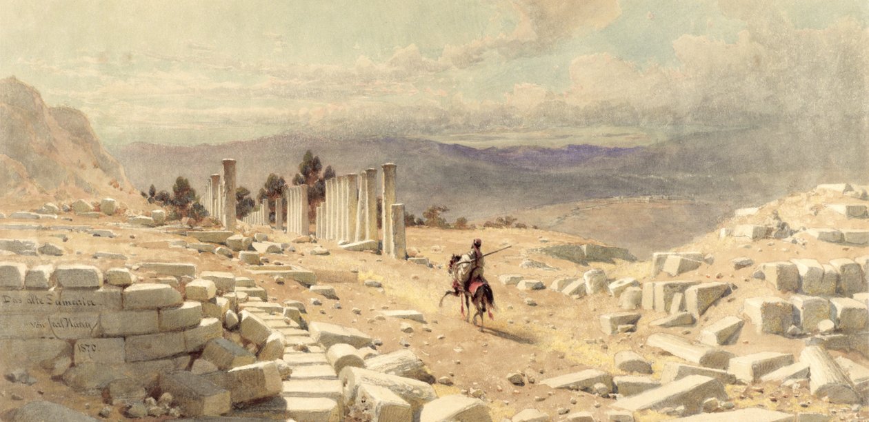 Az ókori Szamária bejárata, 1870 alkotó: Carl Haag
