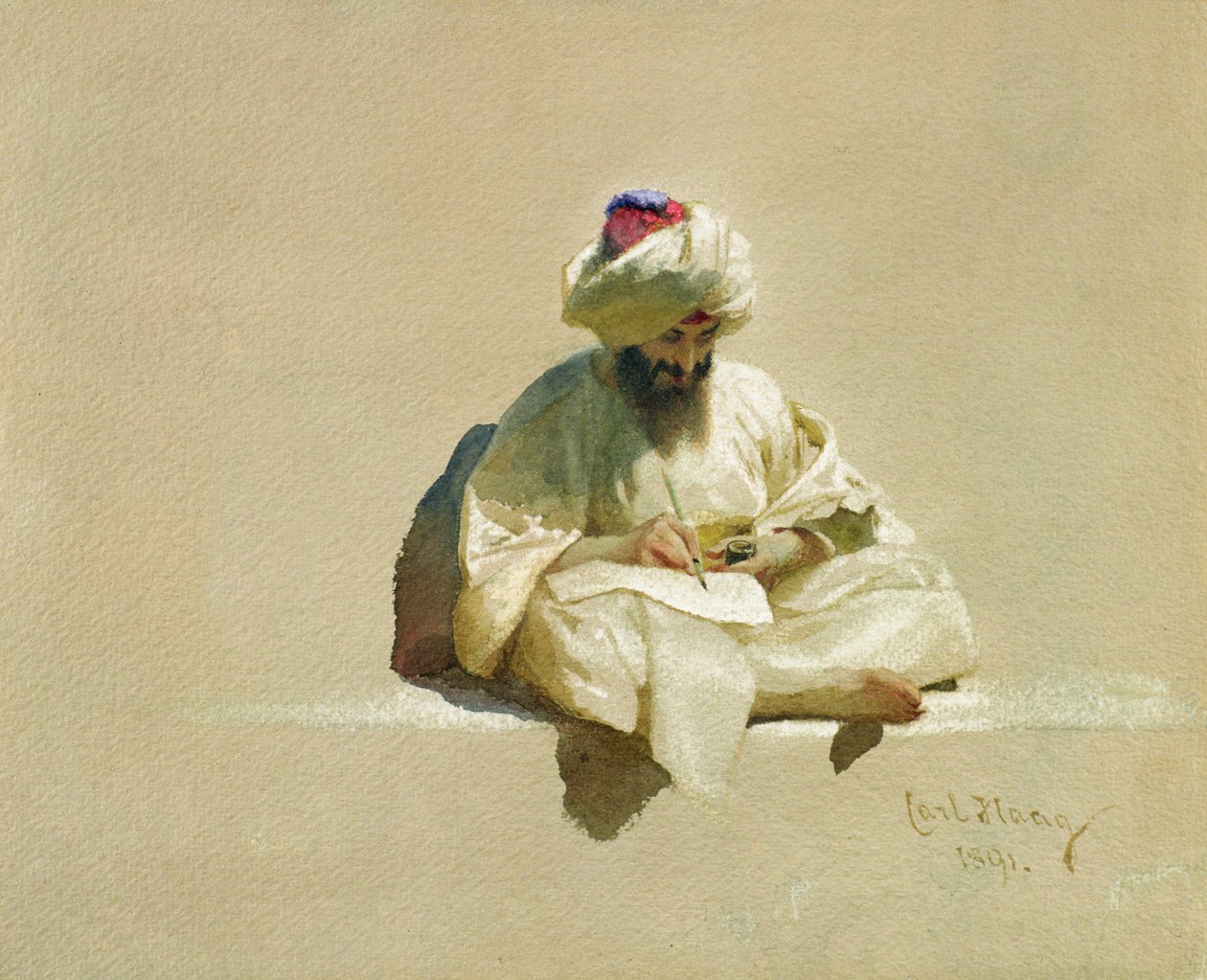 A levélíró, 1891 alkotó: Carl Haag