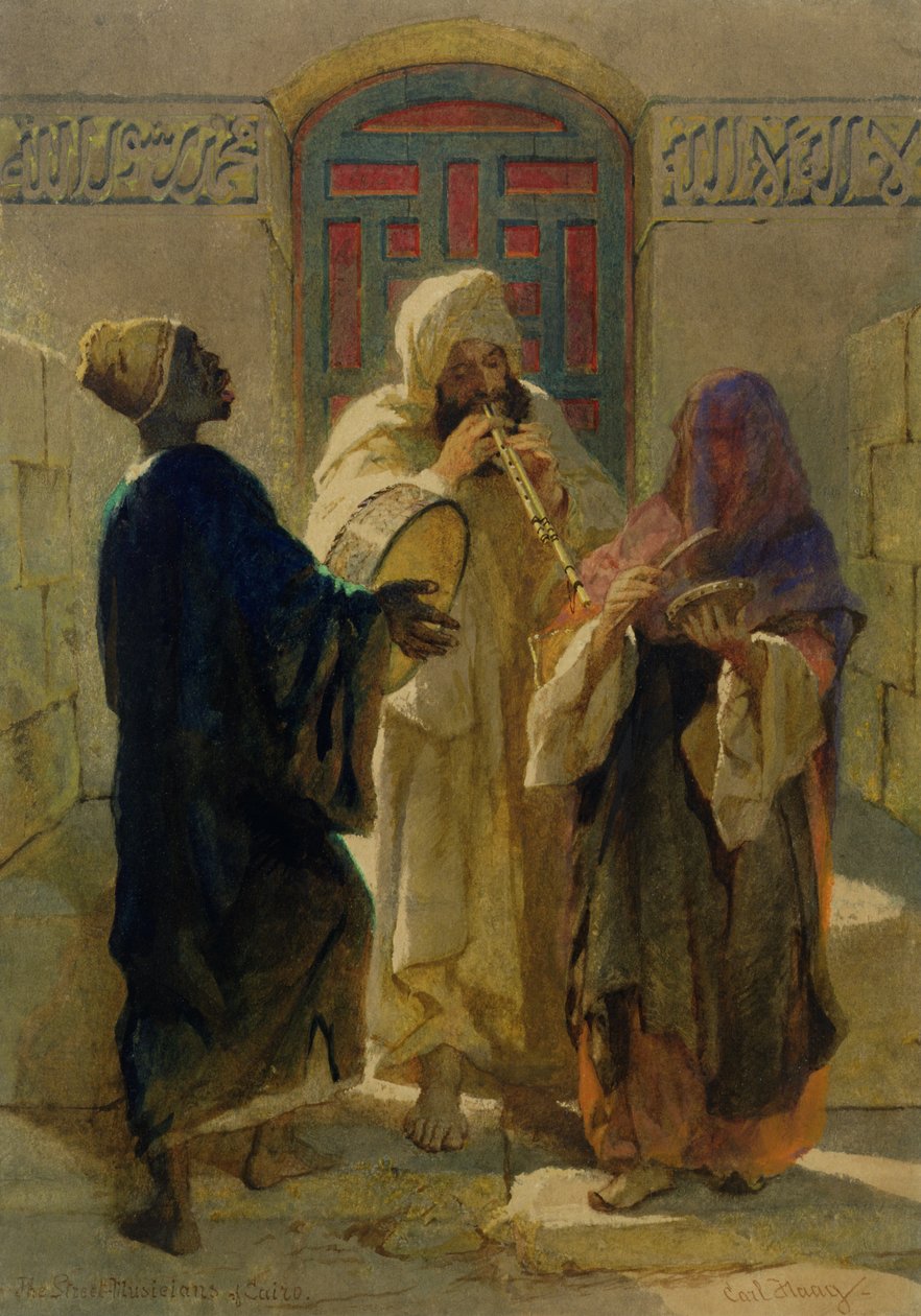 A kairói utcazenészek alkotó: Carl Haag