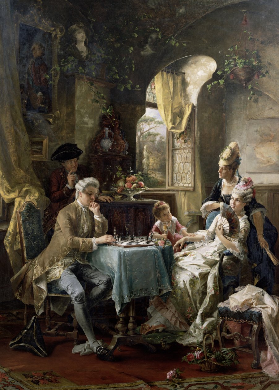 A sakkozók, 1887 alkotó: Carl Herpfer