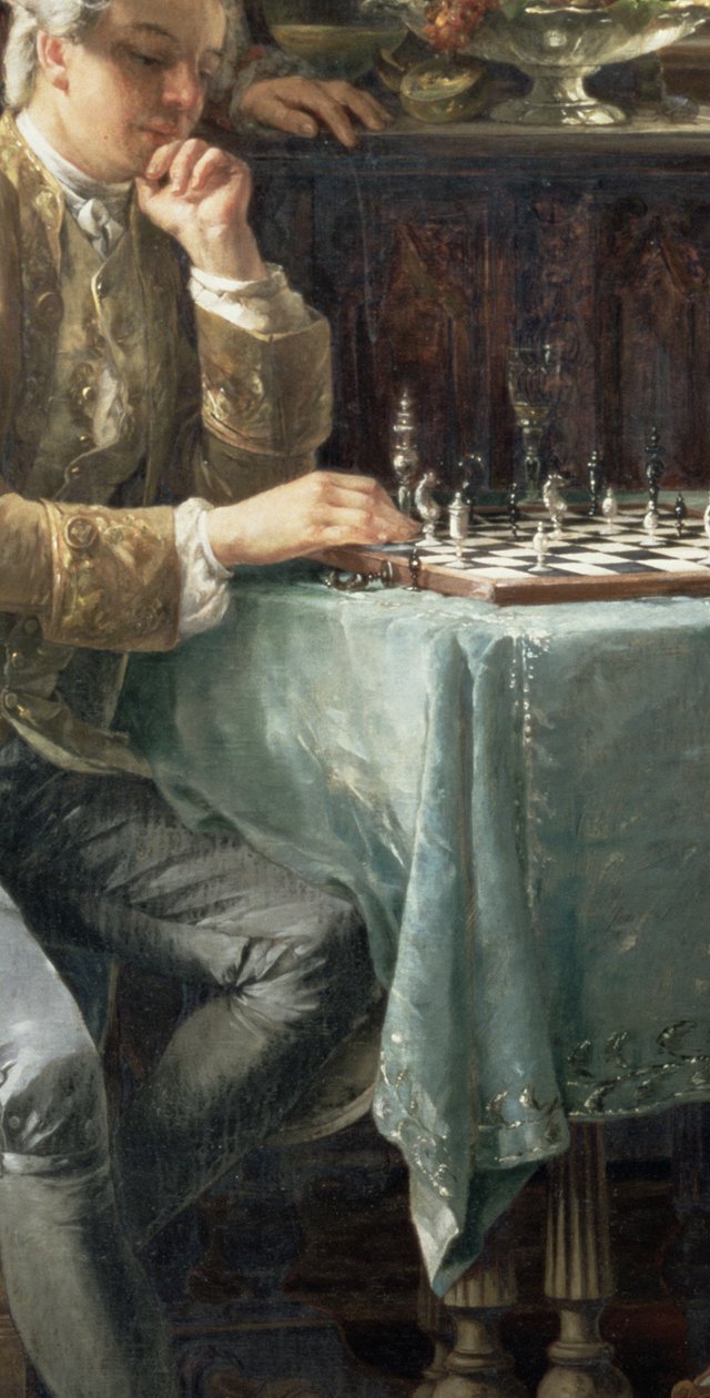 A sakkozók, 1887 alkotó: Carl Herpfer