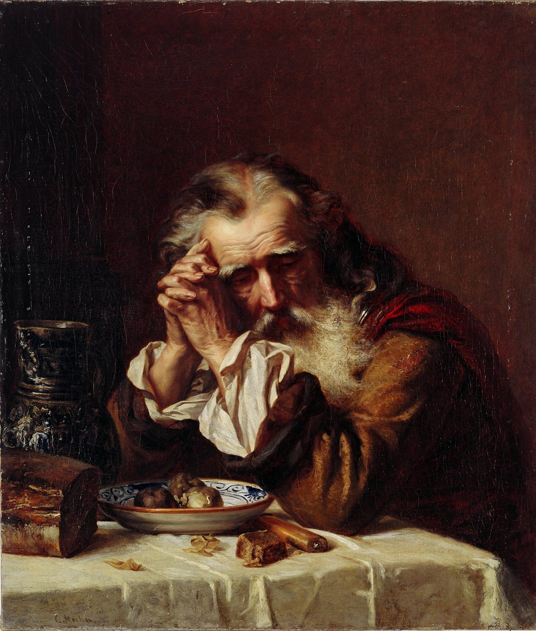 Öregember feje alkotó: Carl Huns