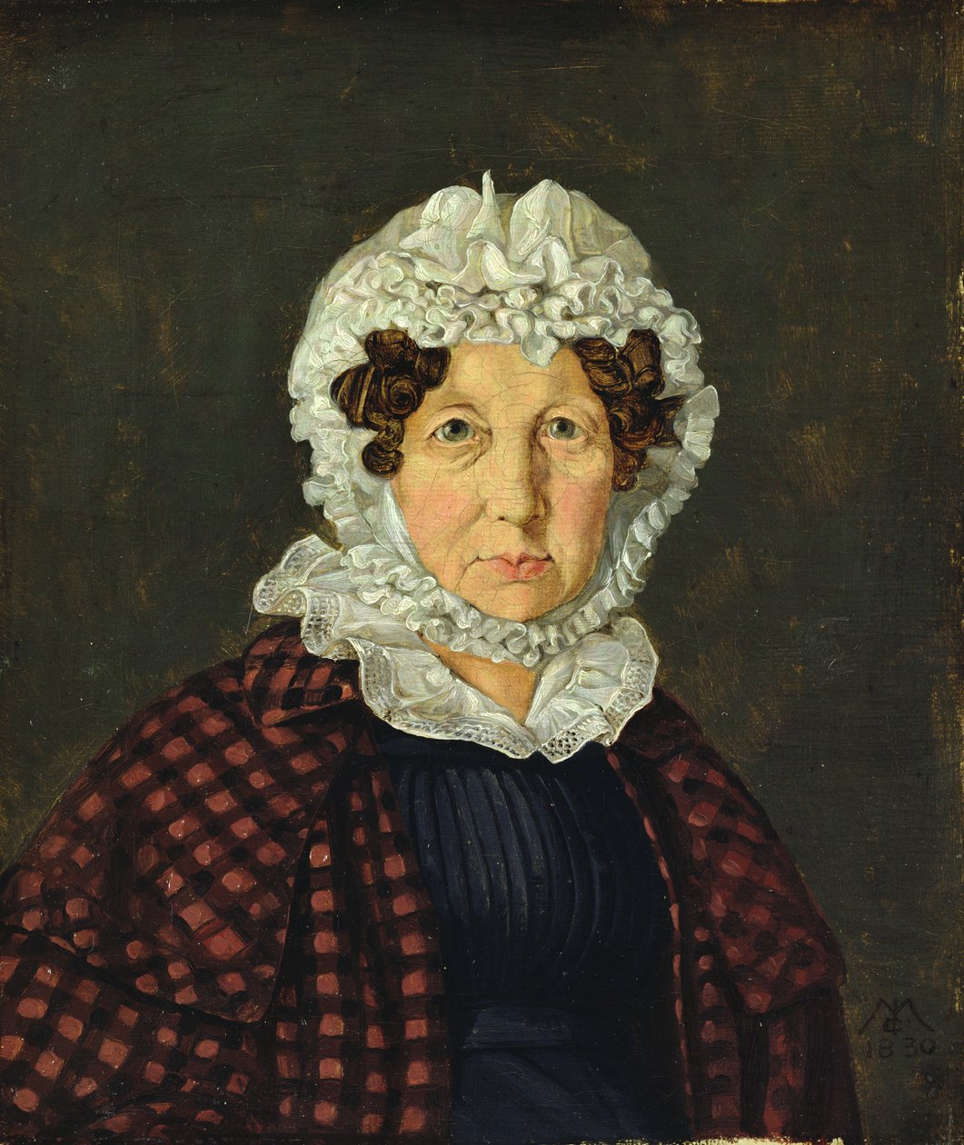 Maria Christine Hubbe, 1830 alkotó: Carl Julius Milde