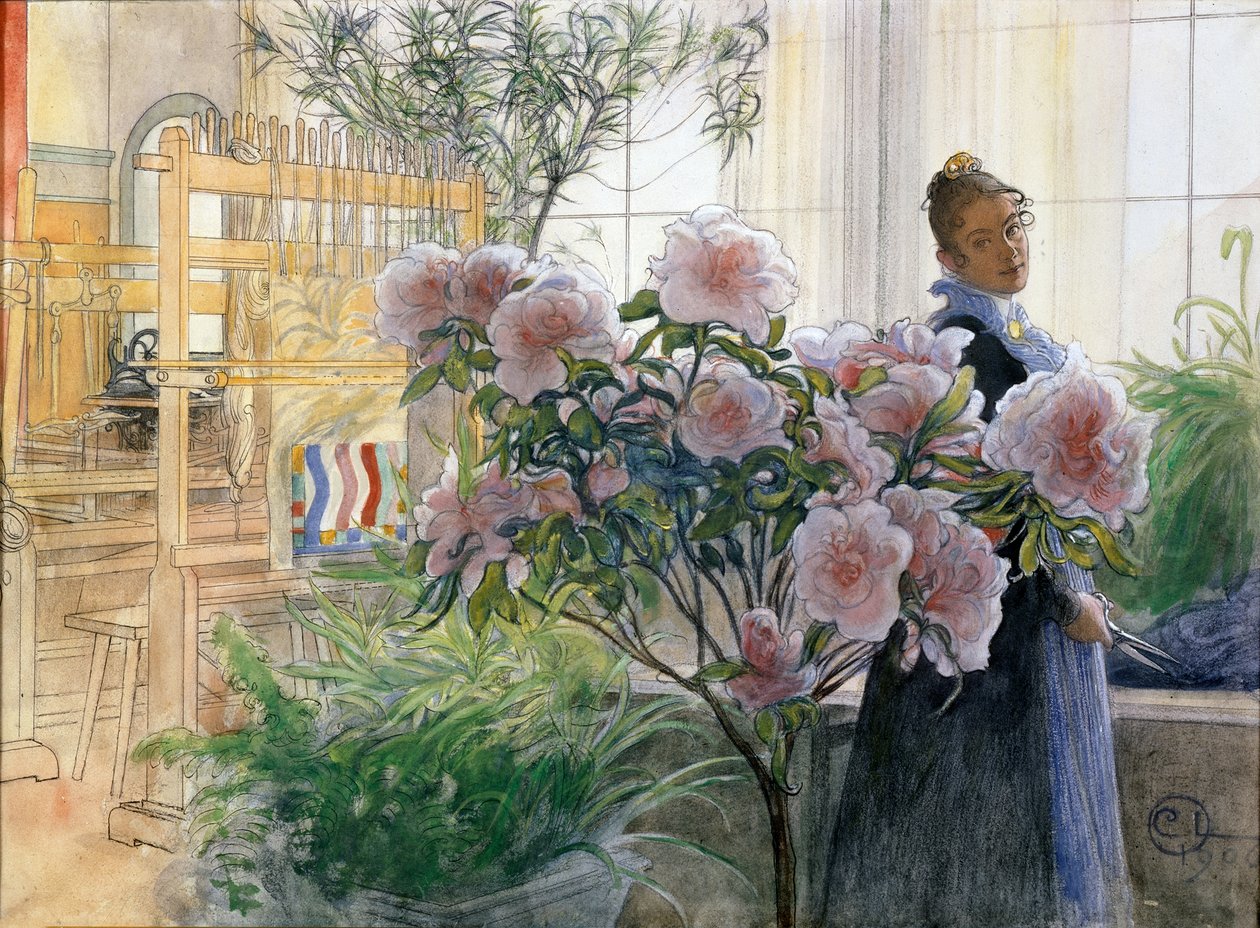 Azálea alkotó: Carl Larsson
