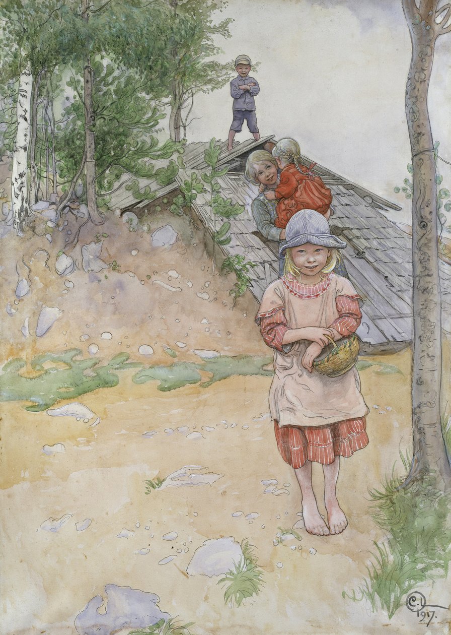 A pince mellett, 1917 alkotó: Carl Larsson
