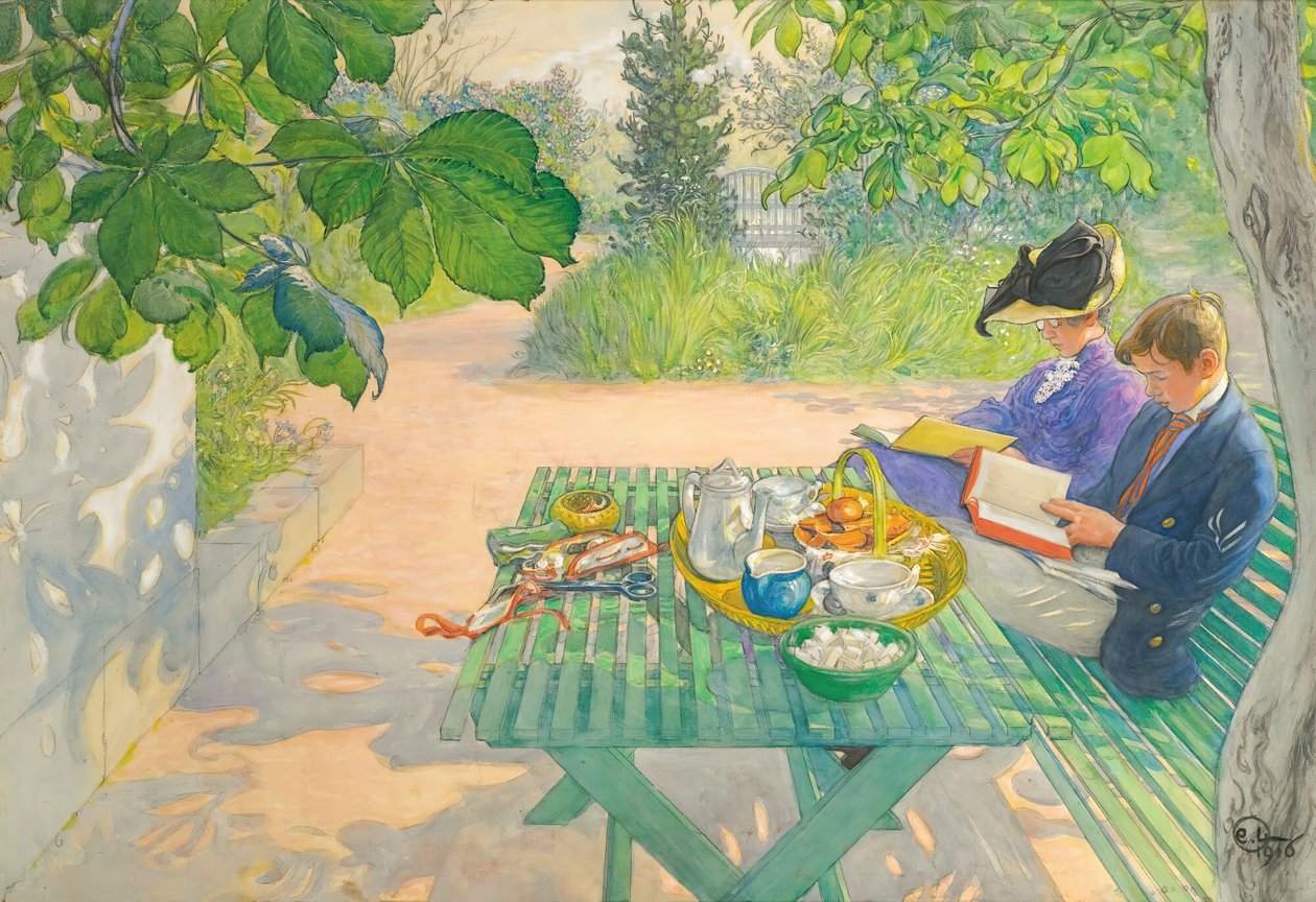Ünnepi olvasás alkotó: Carl Larsson