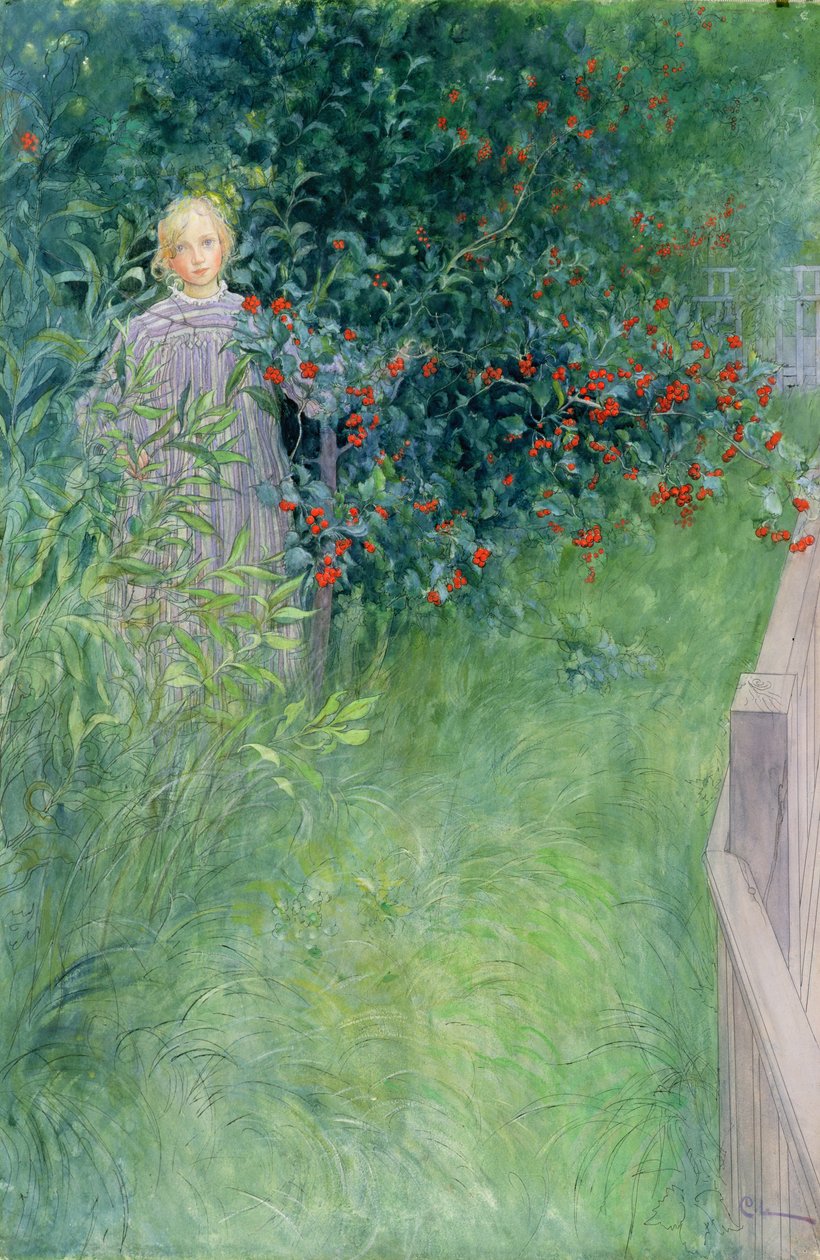 A Hawthorn Hedgeben alkotó: Carl Larsson