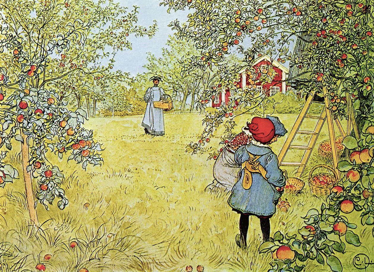 Az almaszüret alkotó: Carl Larsson