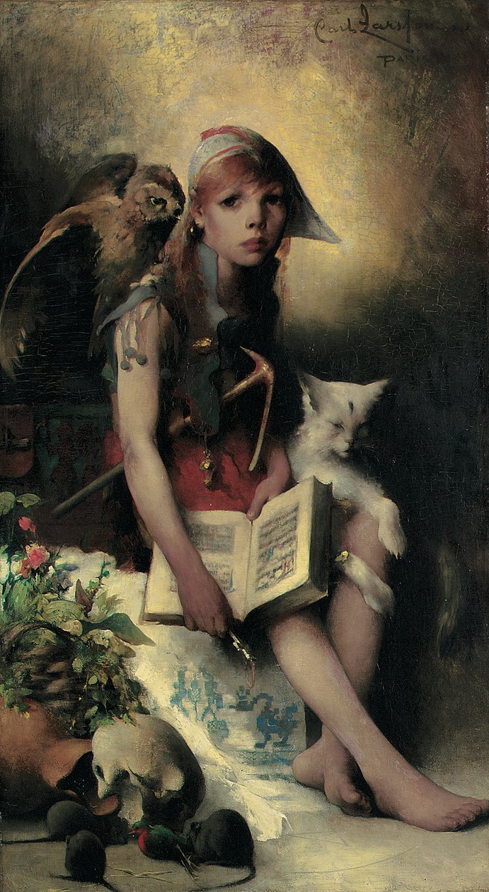 A boszorkány lánya, 1881 alkotó: Carl Larsson