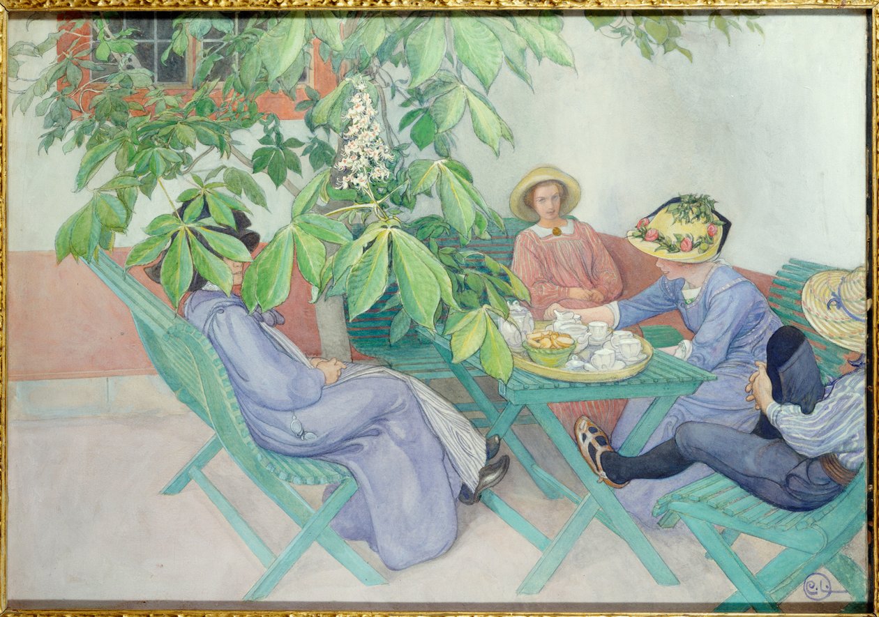 A gesztenyefa alatt, 1912 alkotó: Carl Larsson
