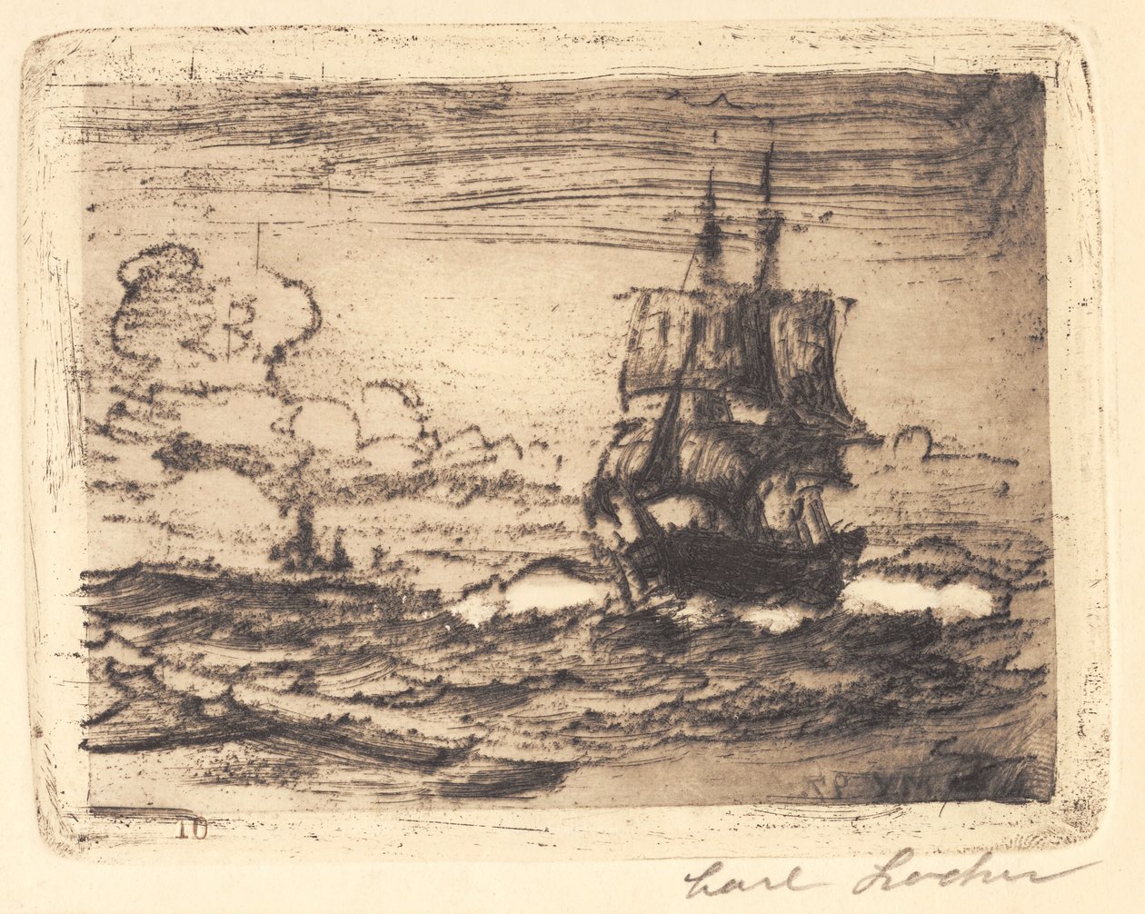 Az Északi-tengeren alkotó: Carl Locher