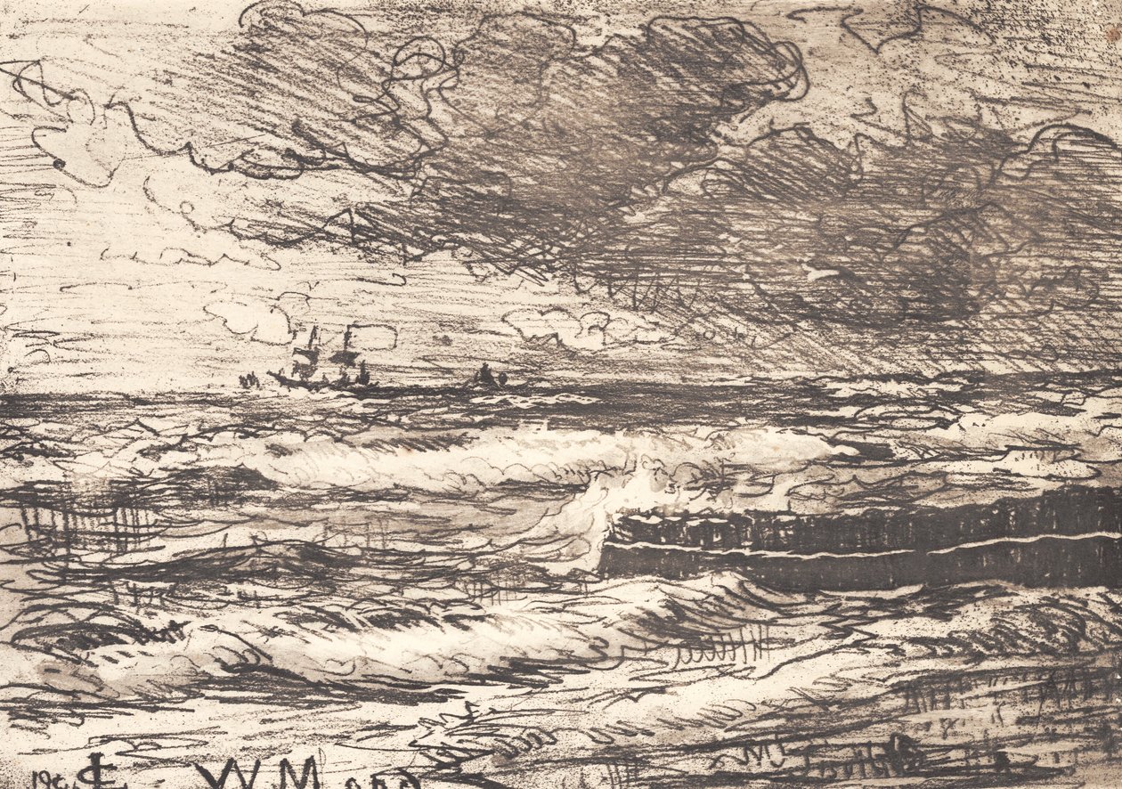 Vihar Tisvildénél alkotó: Carl Locher