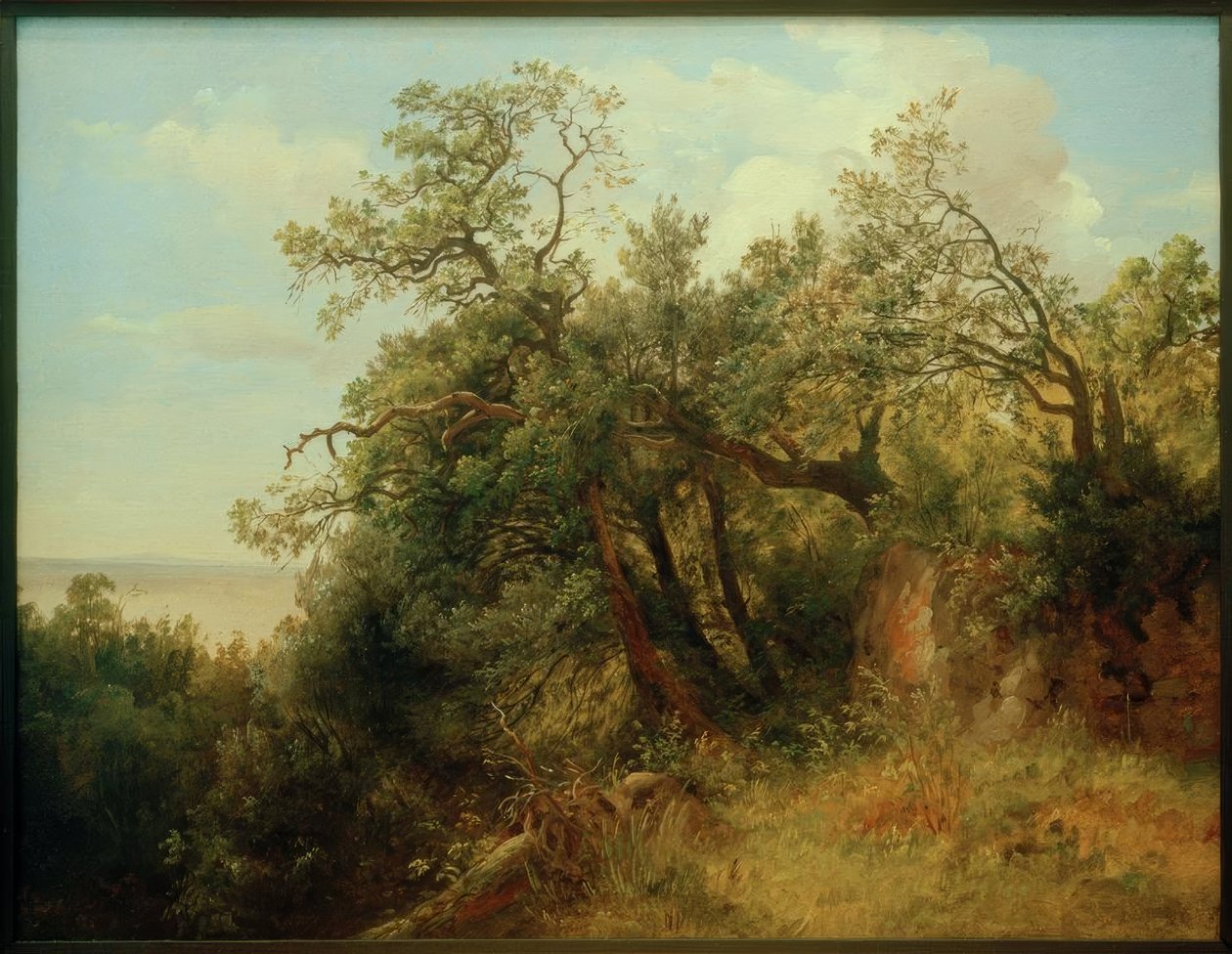 C. Morgenstern, Ariccia parkjában alkotó: Carl Morgenstern