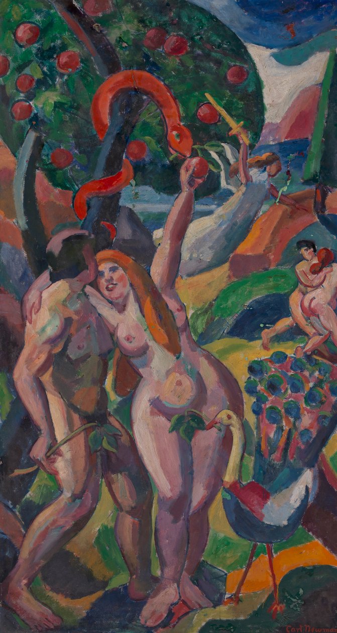 Ádám és Éva, 1932 előtt. alkotó: Carl Newman