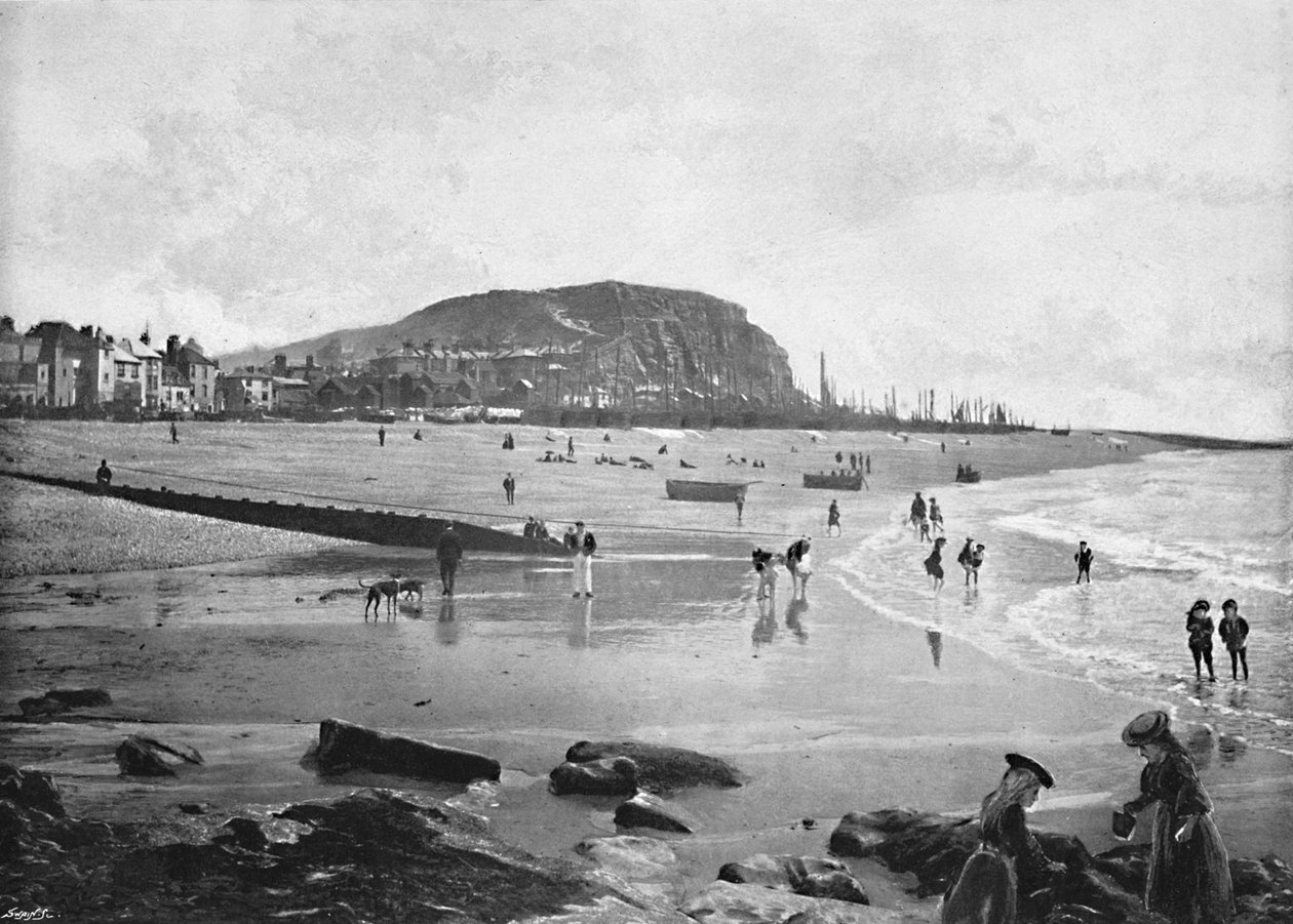 Hastings óvárosa és tengerpartja, 1896 alkotó: Carl Norman