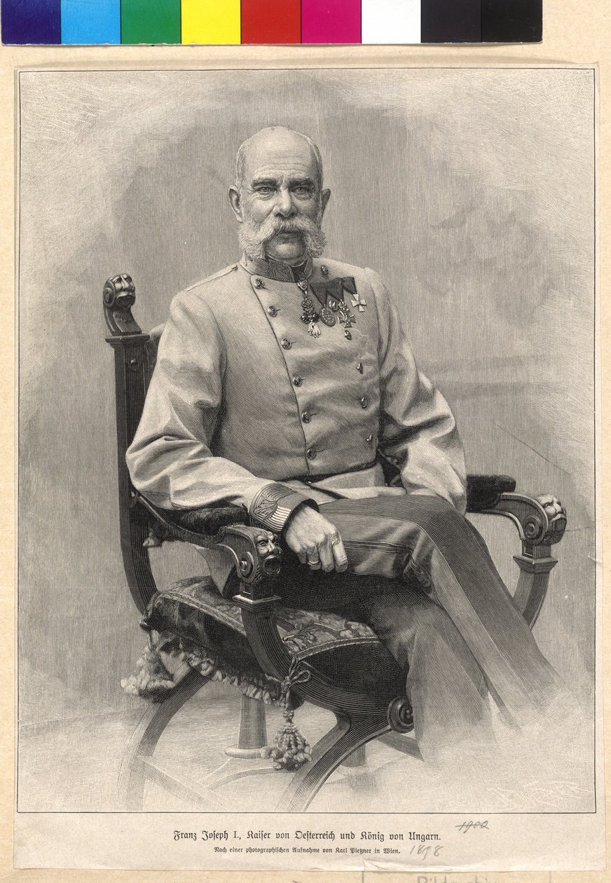 I. Ferenc József osztrák császár alkotó: Carl Pietzner