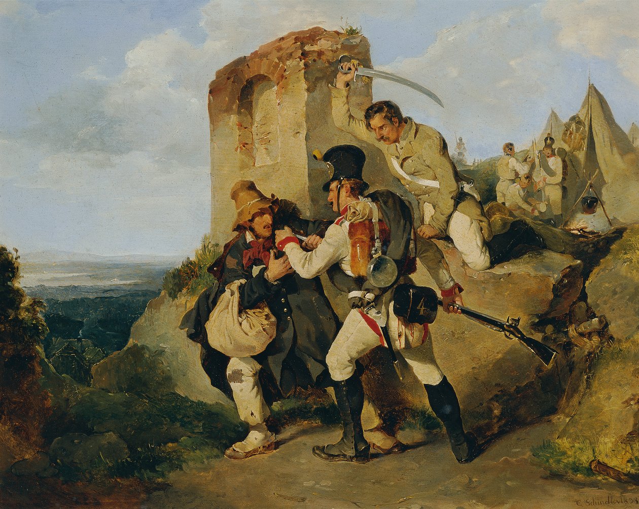 A kém elfogása alkotó: Carl Schindler