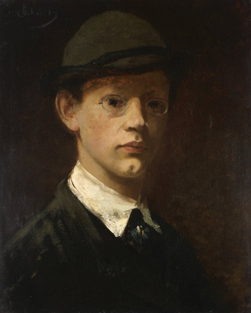 férfi portré alkotó: Carl Schuch
