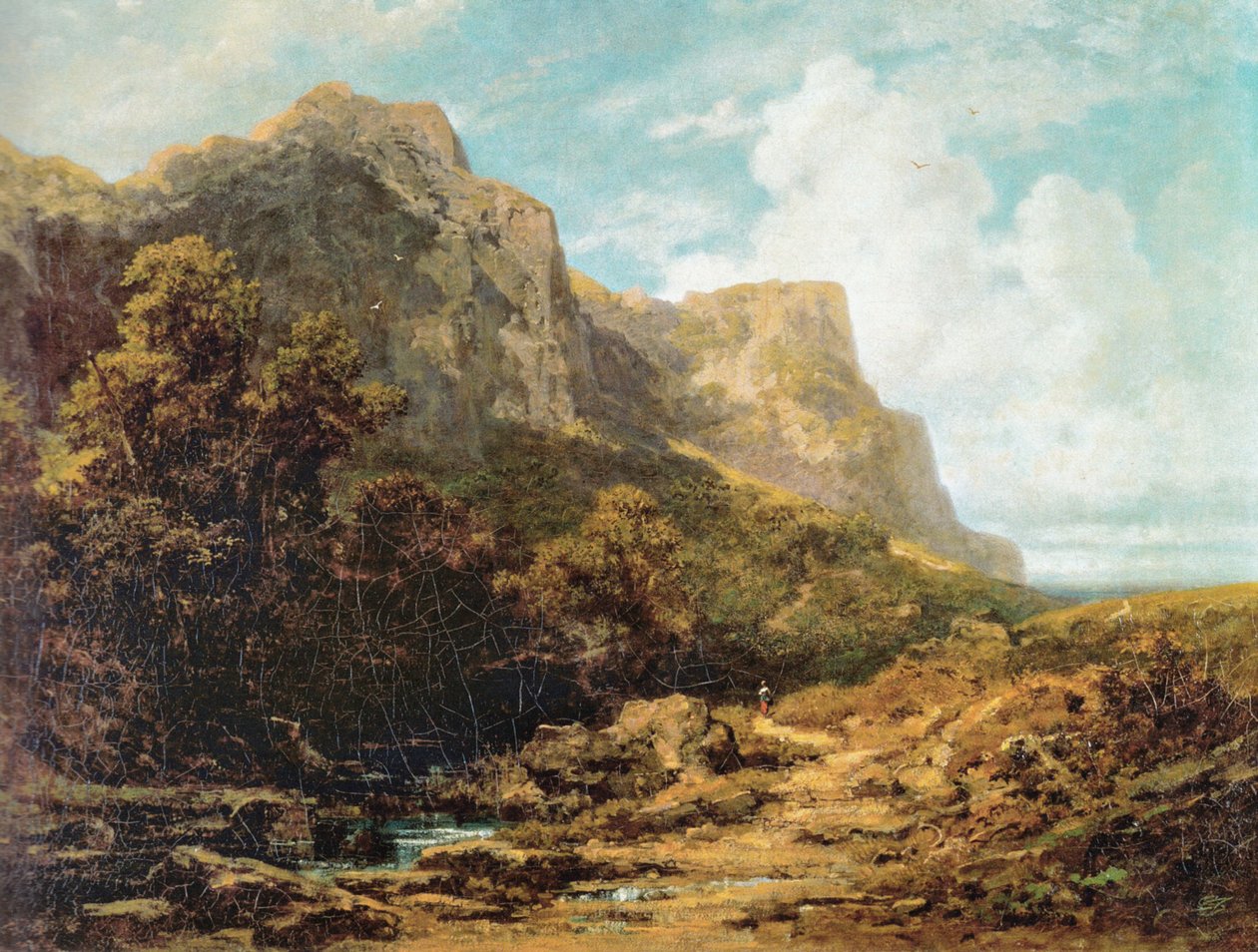 Bajor hegyi táj alkotó: Carl Spitzweg