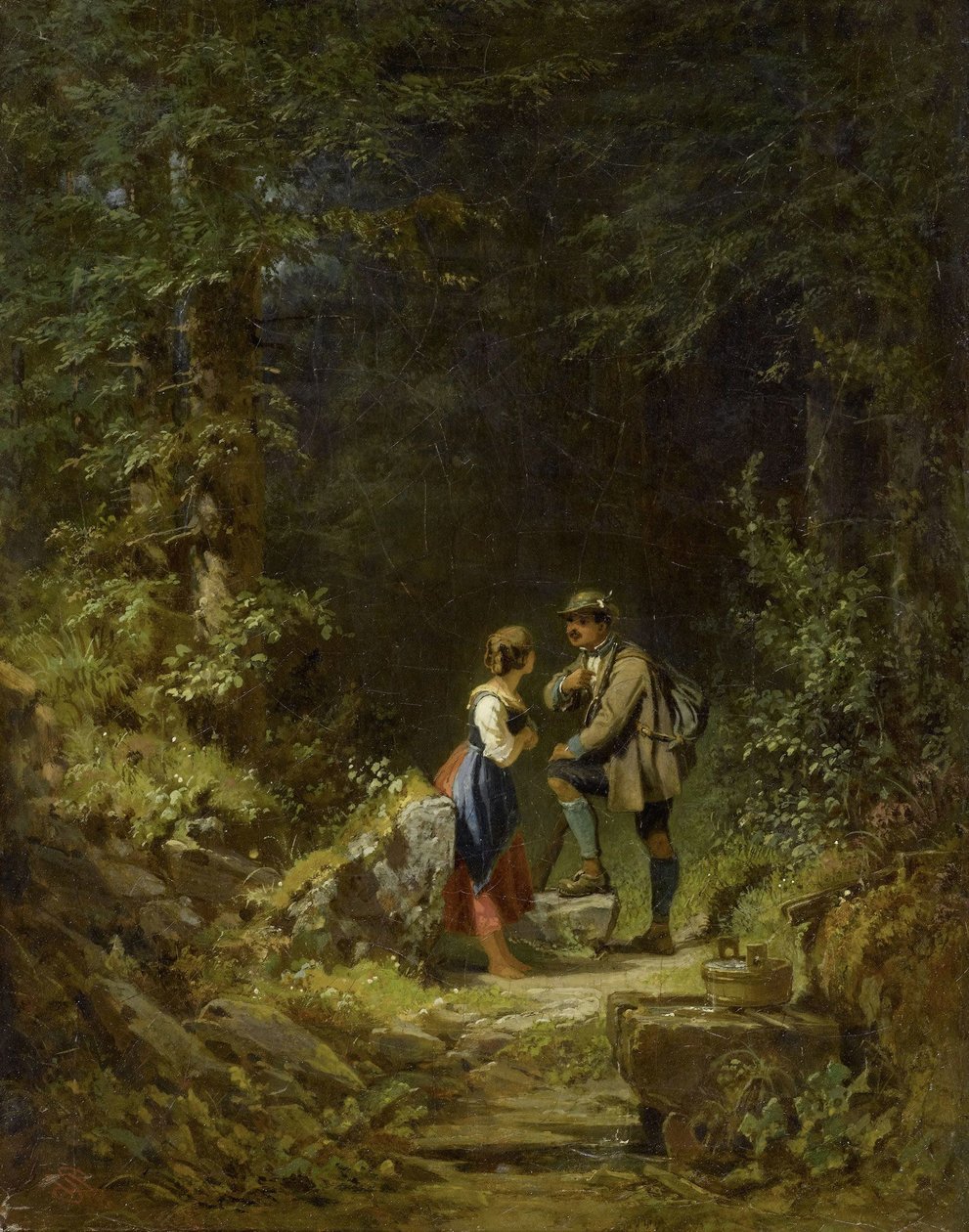Találkozás az erdőben alkotó: Carl Spitzweg