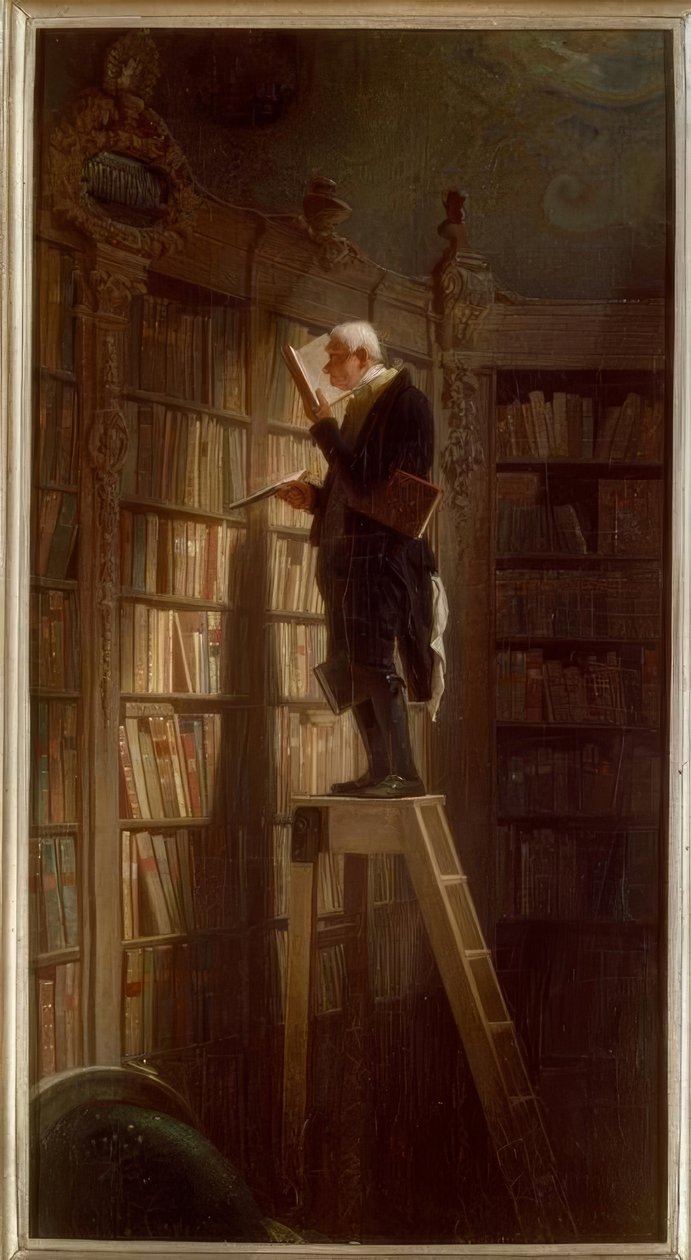 A könyvmoly alkotó: Carl Spitzweg