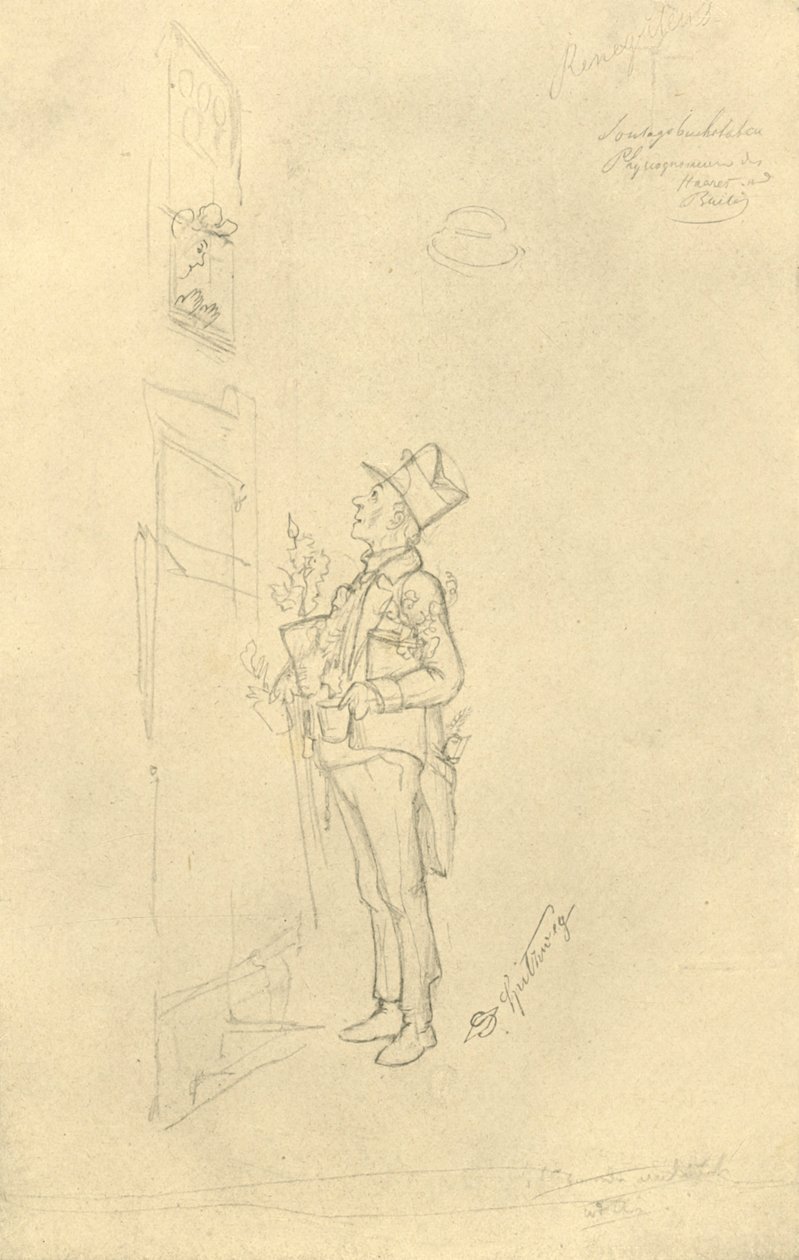 Der Gratulant, 19. század közepe-vége, 1924. alkotó: Carl Spitzweg